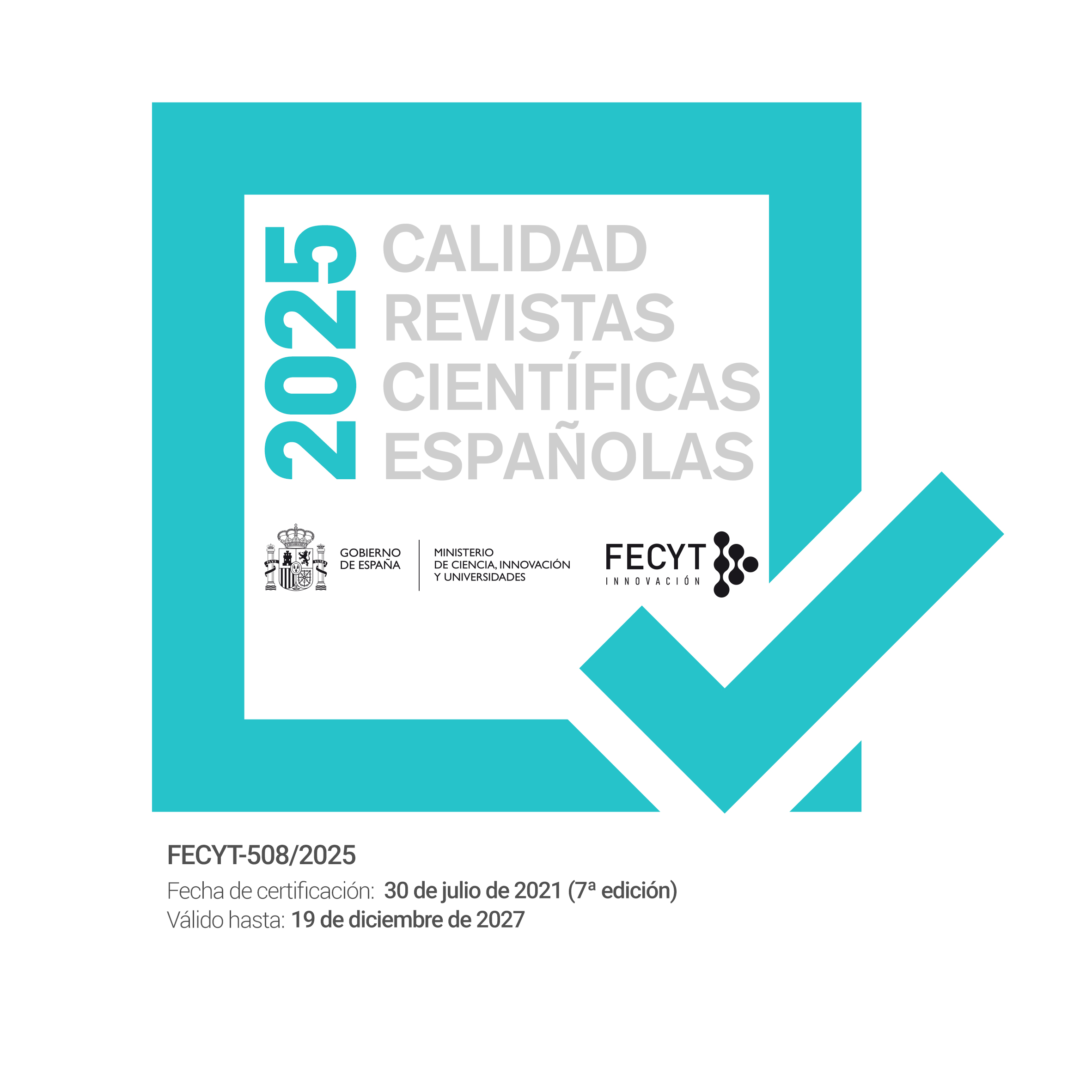 Sello de calidad FECYT 2025